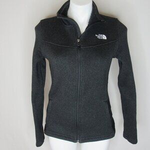 The North Face Dark Heather Gray MAGGY Sweater Fleece Jacket Women's S Small